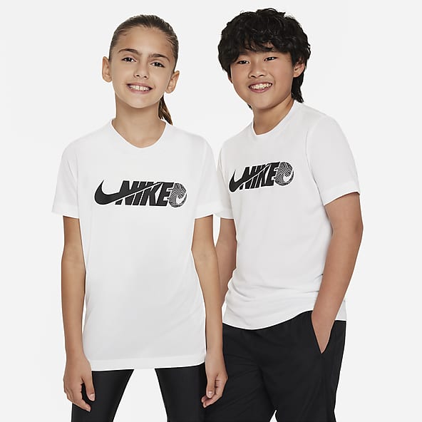 Boys White Tops T Shirts. Nike